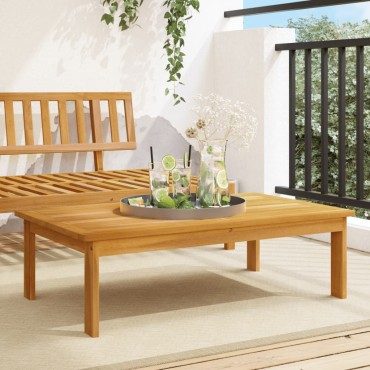 vidaXL Τραπέζι Κήπου 100x60x30cm από Μασίφ Ξύλο Ακακίας