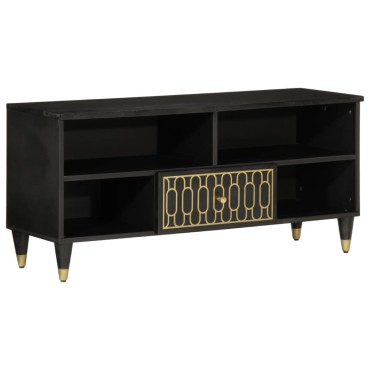 vidaXL Έπιπλο Τηλεόρασης 100x33x46cm από Μασίφ Ξύλο Μάνγκο