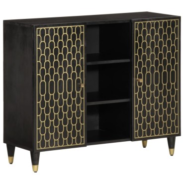 vidaXL Βοηθητικό Ντουλάπι 90x33x75cm από Μασίφ Ξύλο Μάνγκο 1 τεμ.