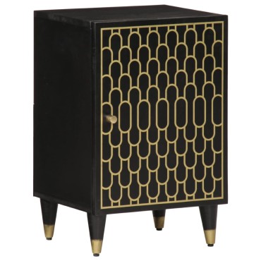 vidaXL Ντουλάπι Μπάνιου 38x33x58cm από Μασίφ Ξύλο Μάνγκο 1 τεμ.