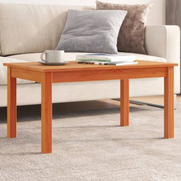vidaXL Τραπεζάκι Σαλονιού Καφέ Κεριού 80x50x40cm Μασίφ Ξύλο Πεύκου 1 τεμ.