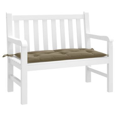 vidaXL Μαξιλάρι Πάγκου Κήπου Taupe Μελανζέ 100x50x7cm Ύφασμα