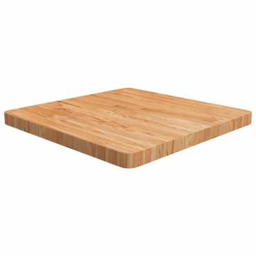 vidaXL Επιφάνεια Τραπεζιού Τετράγωνη Αν. Καφέ 60x60x4cm Ξύλο Δρυς 1 τεμ.