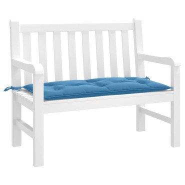 vidaXL Μαξιλάρια Πάγκου Κήπου Μπλε Μελανζέ 100x50x7cm Ύφασμα