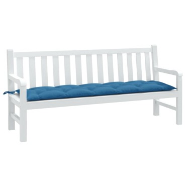 vidaXL Μαξιλάρι Πάγκου Κήπου Μπλε Μελανζέ 180x50x7cm Ύφασμα