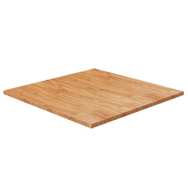 vidaXL Επιφάνεια Τραπεζιού Τετράγωνη Αν. Καφέ 80x80x2,5cm Ξύλο Δρυς 1 τεμ.