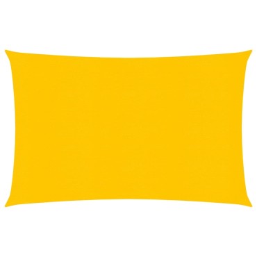 vidaXL Πανί Σκίασης Ορθογώνιο Κίτρινο 4x5 μ. HDPE 160 γρ./μ²
