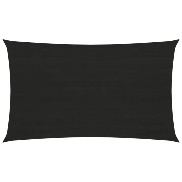 vidaXL Πανί Σκίασης Μαύρο 5 x 8 μ. από HDPE 160 γρ/μ²
