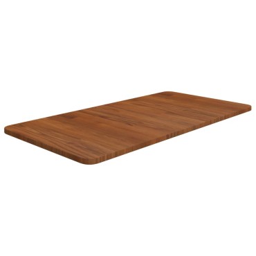 vidaXL Πάγκος Μπάνιου Σκ. Καφέ 80x40x1,5 εκ. Επεξ. Μασίφ Ξύλο