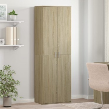 vidaXL Ντουλάπα Sonoma δρυς 60x35x180cm από Επεξ. Ξύλο 1 τεμ.