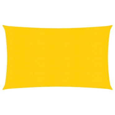 vidaXL Πανί Σκίασης Ορθογώνιο Κίτρινο 4x7 μ. HDPE 160 γρ./μ²