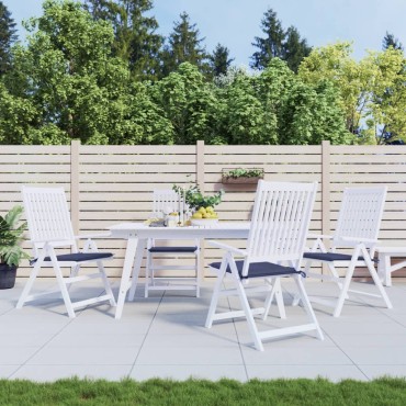 vidaXL Μαξιλάρια Παλέτας 4 τεμ. Ναυτικό Μπλε 50x50x4cm Ύφασμα Oxford