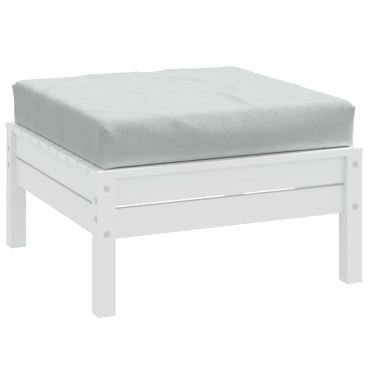 vidaXL Μαξιλάρι Παλέτας Ανοιχτό Γκρι 60x60x9,5cm Ύφασμα