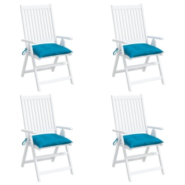 vidaXL Μαξιλάρια Παλέτας 4 τεμ. Αν. Μπλε 50x50x7cm Υφασμάτινα