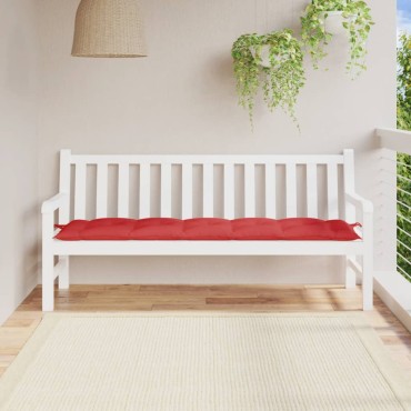 vidaXL Μαξιλάρι Πάγκου Κήπου Κόκκινο 180x50x7cm Ύφασμα Oxford