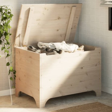 vidaXL Κουτί Αποθήκευσης με Καπάκι RANA 80x49x54cm Μασίφ Ξύλο Πεύκου 1 τεμ.