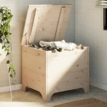 vidaXL Κουτί Αποθήκευσης με Καπάκι RANA 60x49x54cm Μασίφ Ξύλο Πεύκου 1 τεμ.