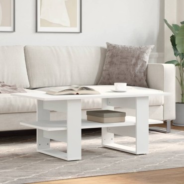 vidaXL Τραπεζάκι Σαλονιού Λευκό 102x55x42cm από Επεξεργ. Ξύλο 1 τεμ.