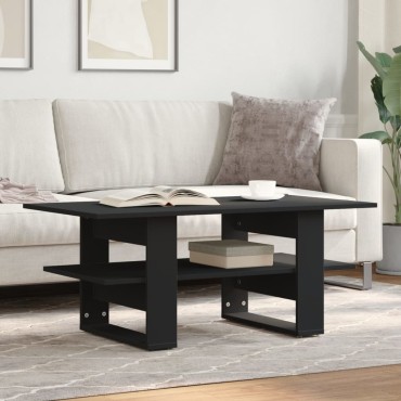 vidaXL Τραπεζάκι Σαλονιού Μαύρο 102x55x42cm από Επεξεργ. Ξύλο 1 τεμ.