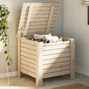 vidaXL Κουτί Αποθήκευσης με Καπάκι RANA 60x49x54cm Μασίφ Ξύλο Πεύκου 1 τεμ.