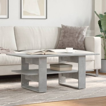 vidaXL Τραπεζάκι Σαλονιού Γκρι Σκυρ. 102x55x42cm Επεξεργασμένο Ξύλο 1 τεμ.