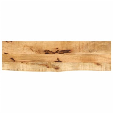 vidaXL Επιφάνεια Τραπεζιού 110x40x2,5cm Live Edge Μασίφ Ξύλο Μάνγκο 1 τεμ.
