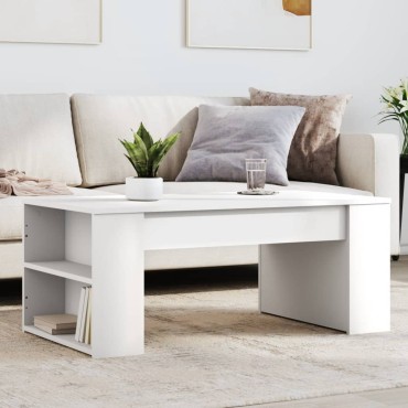 vidaXL Τραπεζάκι Σαλονιού Λευκό 102x55x42cm από Επεξεργ. Ξύλο 1 τεμ.