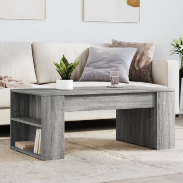 vidaXL Τραπεζάκι Σαλονιού Γκρι Sonoma 102x55x42cm Επεξεργασμένο Ξύλο 1 τεμ.