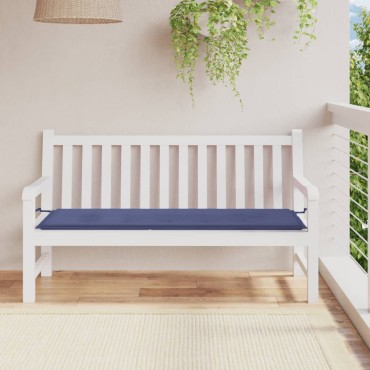 vidaXL Μαξιλάρι Πάγκου Κήπου Ναυτικό Μπλε 150x50x4cm Ύφασμα Oxford