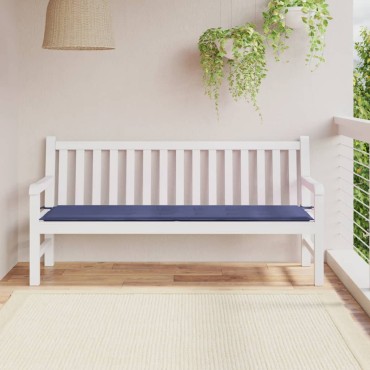 vidaXL αξιλάρι Πάγκου Κήπου Ναυτικό Μπλε 180x50x4cm Ύφασμα Oxford