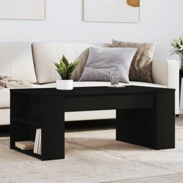 vidaXL Τραπεζάκι Σαλονιού Μαύρο 102x55x42cm από Επεξεργ. Ξύλο 1 τεμ.