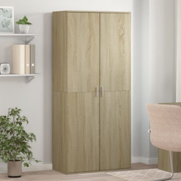 vidaXL Παπουτσοθήκη Sonoma Δρυς 80x39x178cm από Επεξεργασμένο Ξύλο