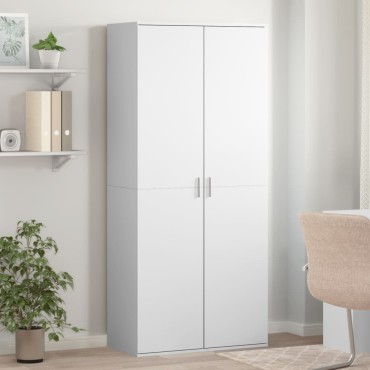 vidaXL Παπουτσοθήκη Λευκή 80x39x178cm από Επεξεργασμένο Ξύλο