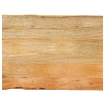 vidaXL Επιφάνεια Τραπεζιού 80x60x3,8cm Live Edge Μασίφ Ξύλο Μάνγκο 1 τεμ.