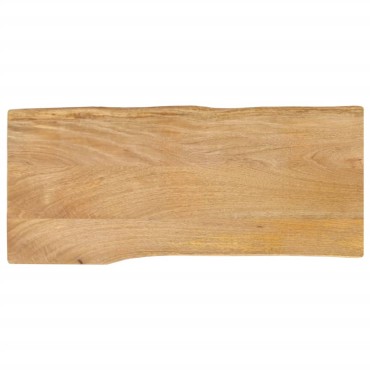 vidaXL Επιφάνεια Τραπεζιού 100x40x3,8cm Live Edge Μασίφ Ξύλο Μάνγκο 1 τεμ.