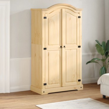 vidaXL Ντουλάπα Corona 102x52x186cm από Μασίφ Ξύλο Πεύκου 1 τεμ.