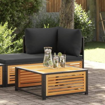vidaXL Τραπέζι Κήπου 68x68x30cm από Μασίφ Ξύλο Ακακίας