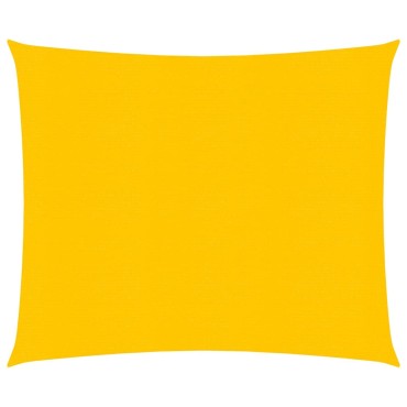 vidaXL Πανί Σκίασης Κίτρινο 2,5 x 3 μ. 160 γρ./μ² από HDPE