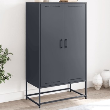 vidaXL Ντουλάπι Ανθρακί 68,5x38,5x123,5cm από Ατσάλι 1 τεμ.
