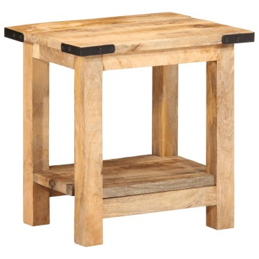 vidaXL Βοηθητικό Τραπέζι 40x30x40cm Ακατέργαστο Μασίφ Ξύλο Μάνγκο 1 τεμ.