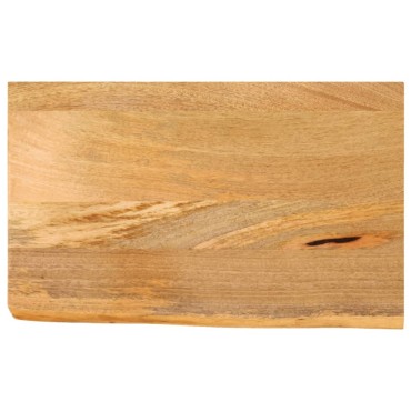 vidaXL Επιφάνεια Τραπεζιού 60x40x2,5cm Live Edge Μασίφ Ξύλο Μάνγκο 1 τεμ.