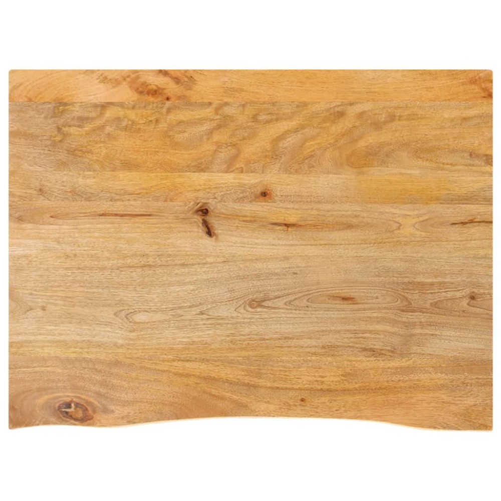 vidaXL Επιφάνεια Τραπεζιού 70x60x2,5cm Live Edge Μασίφ Ξύλο Μάνγκο 1 τεμ.