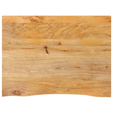 vidaXL Επιφάνεια Τραπεζιού 70x60x2,5cm Live Edge Μασίφ Ξύλο Μάνγκο 1 τεμ.