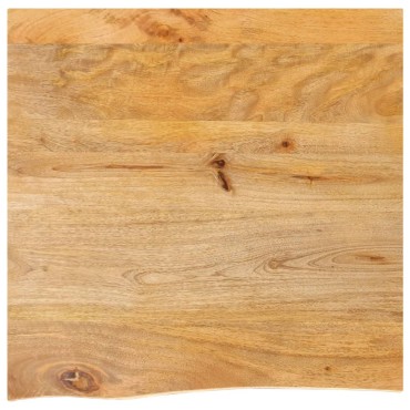 vidaXL Επιφάνεια Τραπεζιού 40x40x2,5cm Live Edge Μασίφ Ξύλο Μάνγκο 1 τεμ.