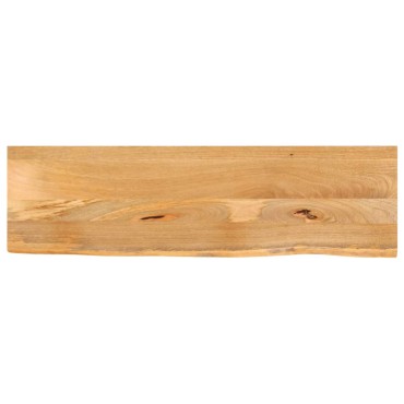 vidaXL Επιφάνεια Τραπεζιού 100x40x2,5cm Live Edge Μασίφ Ξύλο Μάνγκο 1 τεμ.