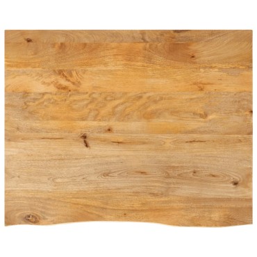 vidaXL Επιφάνεια Τραπεζιού 90x80x2,5cm Live Edge Μασίφ Ξύλο Μάνγκο 1 τεμ.