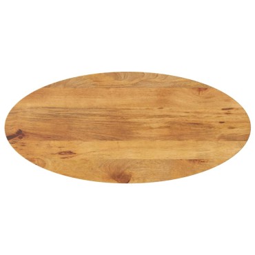 vidaXL Επιφάνεια Τραπεζιού Οβάλ 140x50x2,5cm Μασίφ Ξύλο Μάνγκο 1 τεμ.