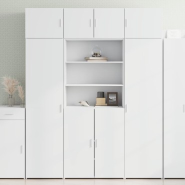 vidaXL Ντουλάπι Λευκό 80x42,5x185cm από Επεξεργασμένο Ξύλο 1 τεμ.