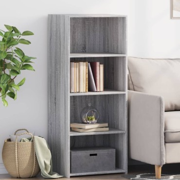 vidaXL Ντουλάπι Γκρι Sonoma 50x41x124cm από Επεξεργασμένο Ξύλο 1 τεμ.