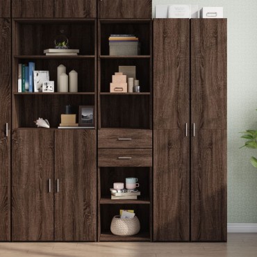 vidaXL Ντουλάπι Καφέ Δρυς 45x42,5x185cm από Επεξεργασμένο Ξύλο 1 τεμ.